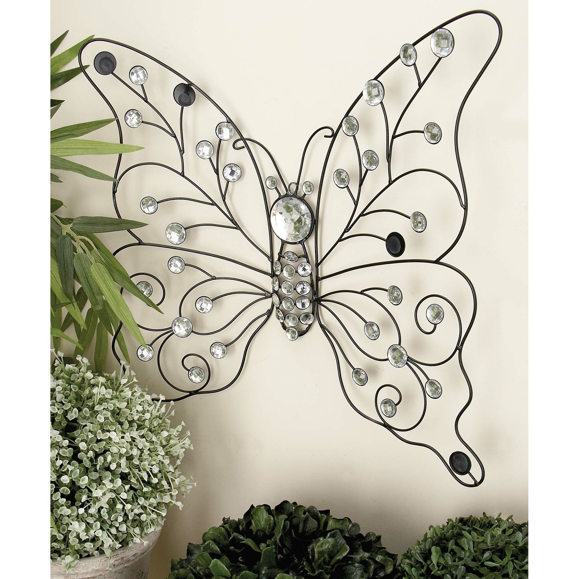 Large Metal Butterfly Wall Art Set of 3 -   Metal butterfly wall art, Butterfly  wall art, Butterfly wall decor