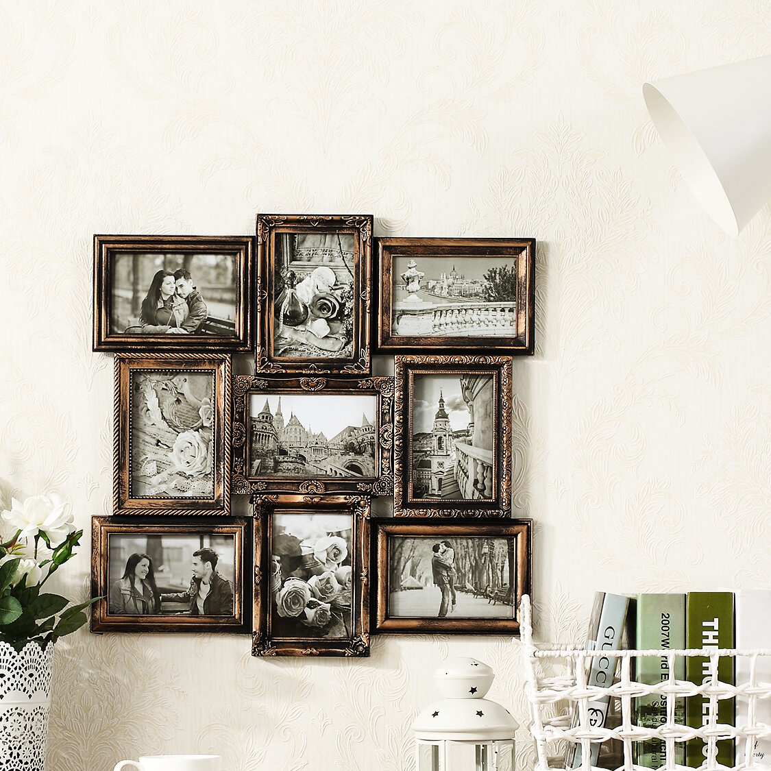 Michael Wall Hanging 9 Opening Photo Sockets Picture Frame