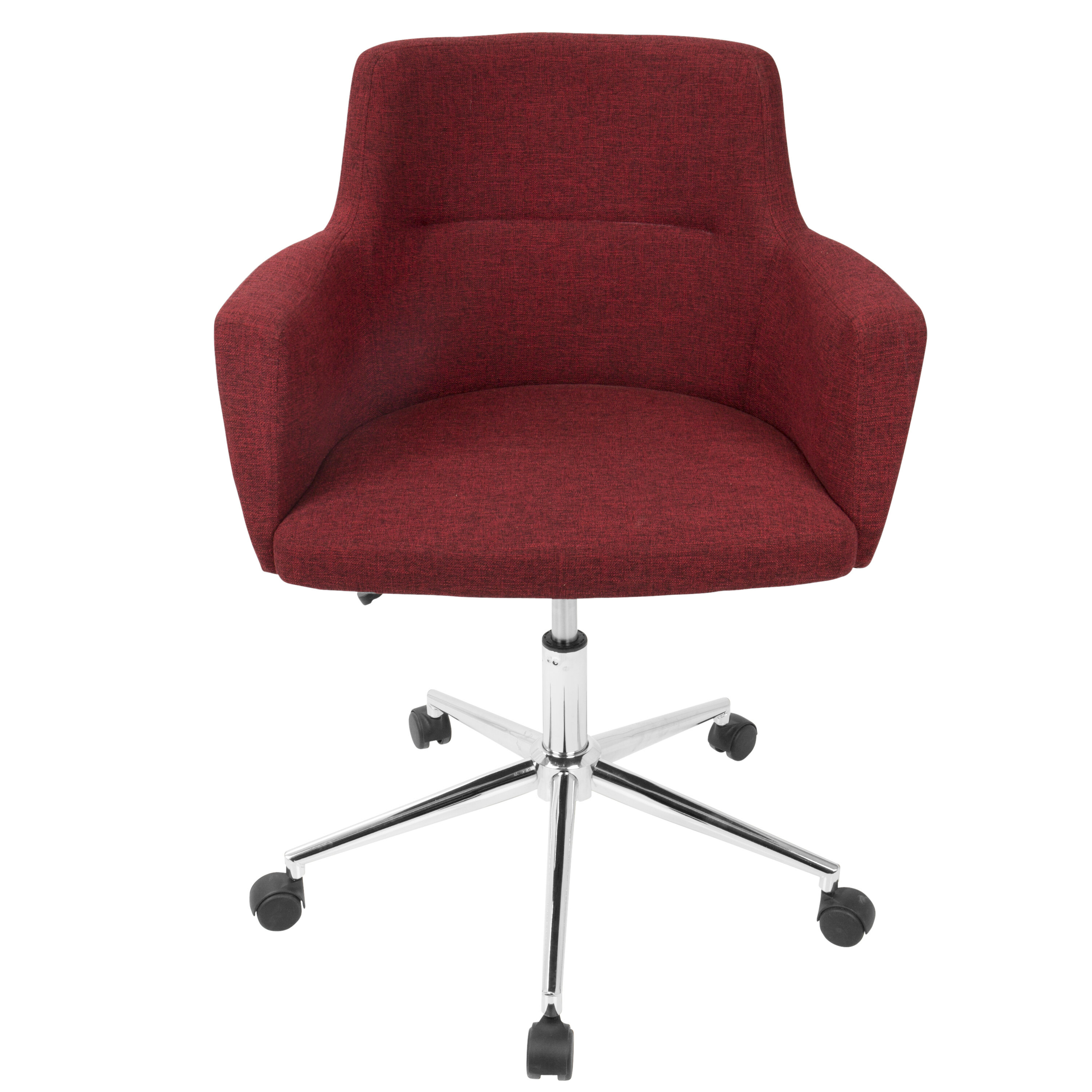 modern red office chair