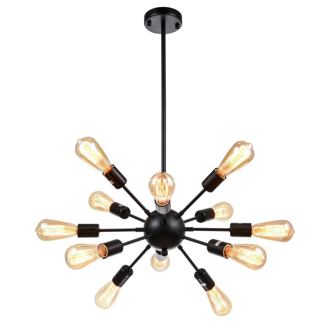 mirrea Sputnik Chandelier Vintage Edison Light Fixture ...