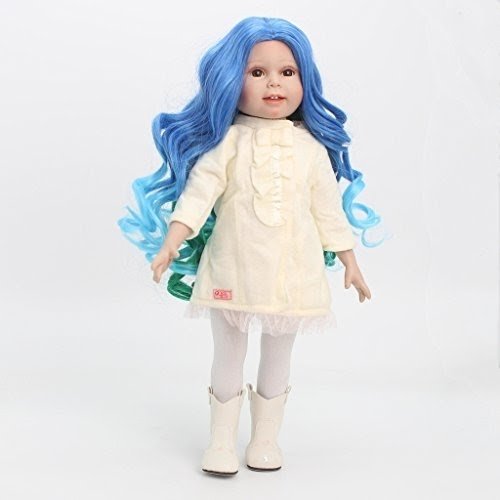 Fantasy Wavy Curly Hair Wig for 18inch American Doll Doll DIY Making Accessory 