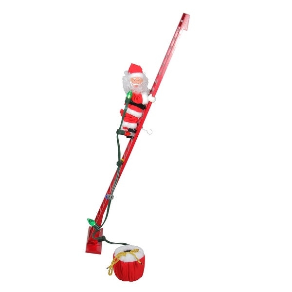 Mr. Christmas Animated and Musical Climbing Santa with Light Strand