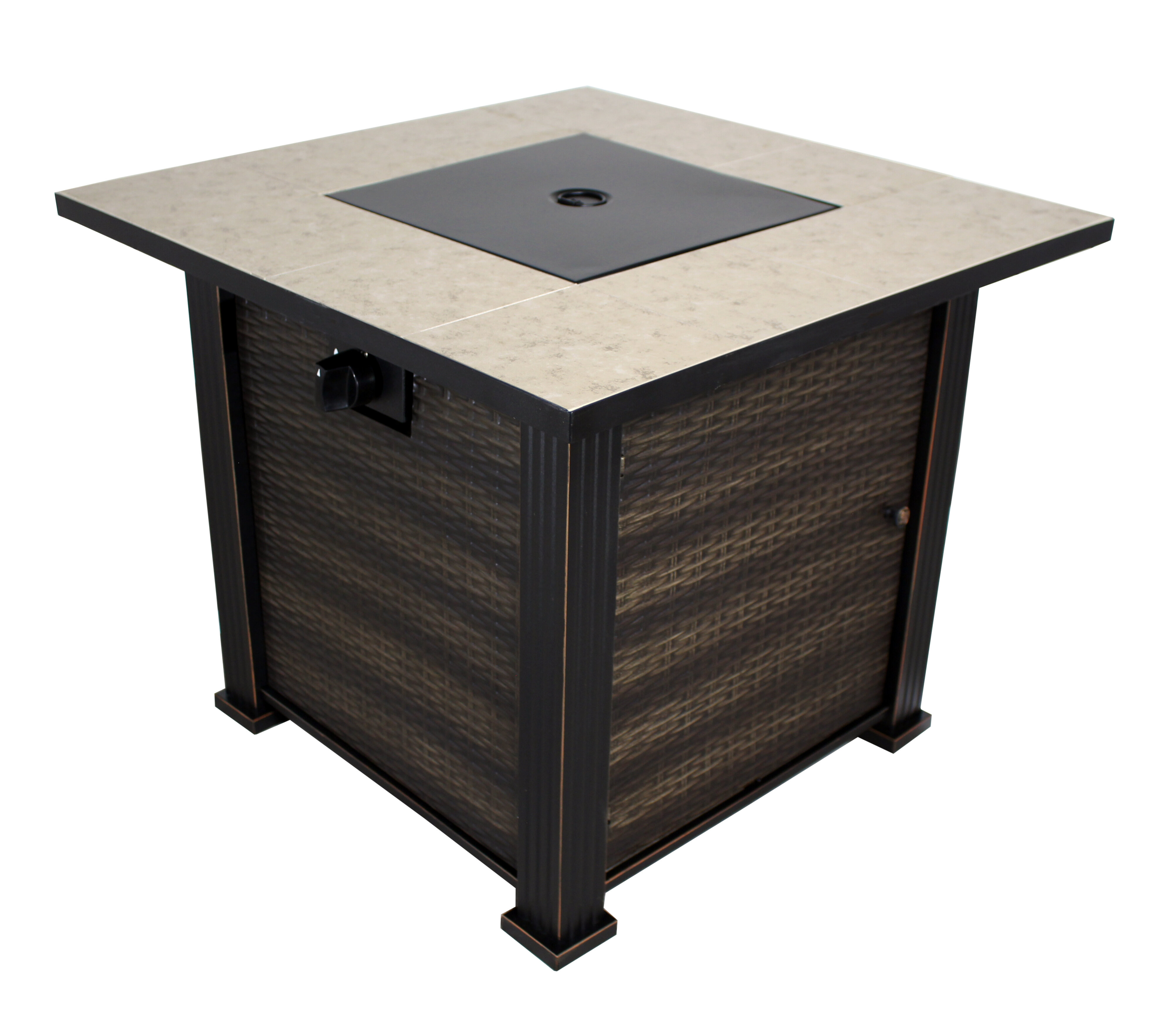 New Haven Steel Propane Gas Fire Pit Table