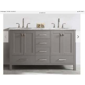 Newtown 60" Double Bathroom Vanity Set