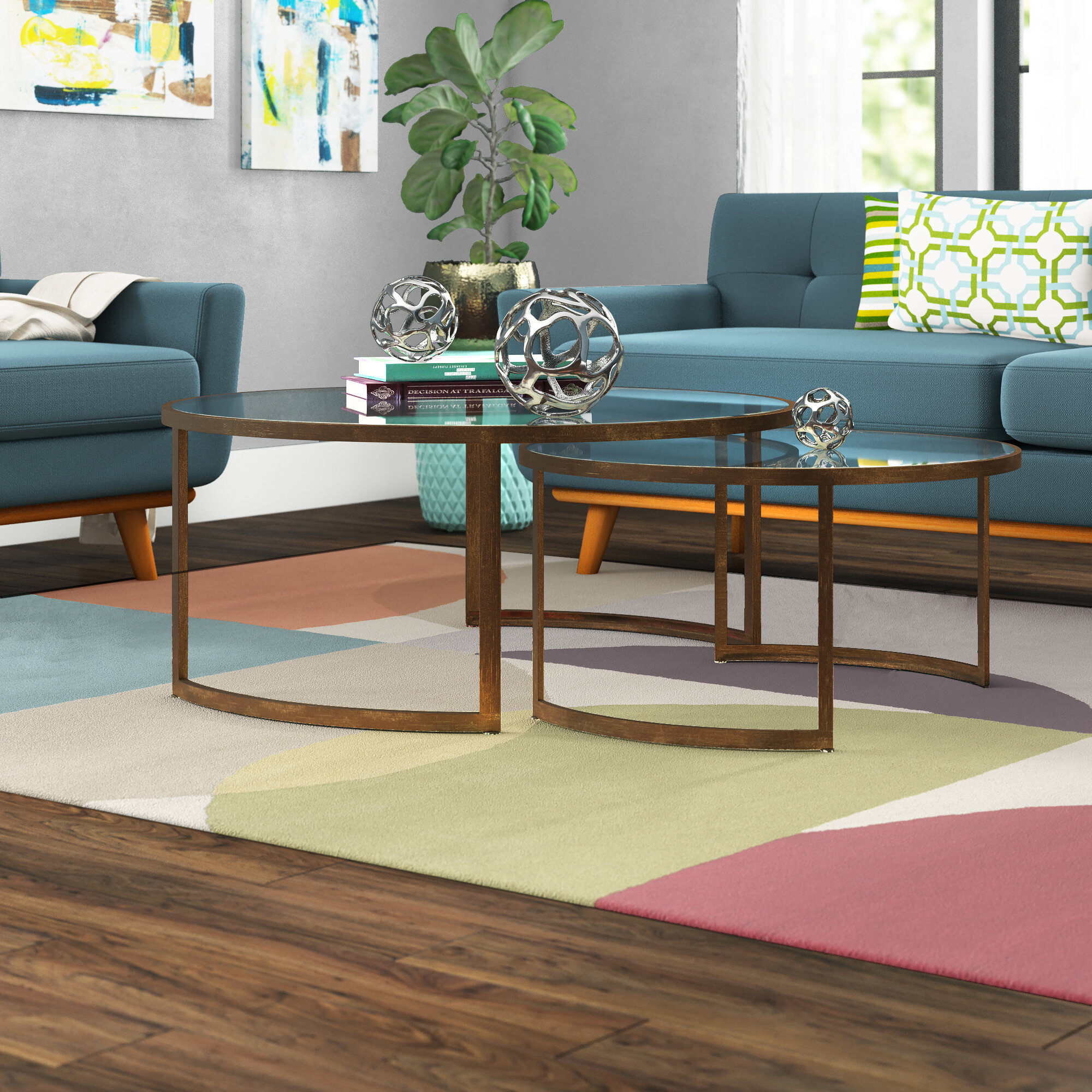 Nicklas 2 Piece Coffee Table Set