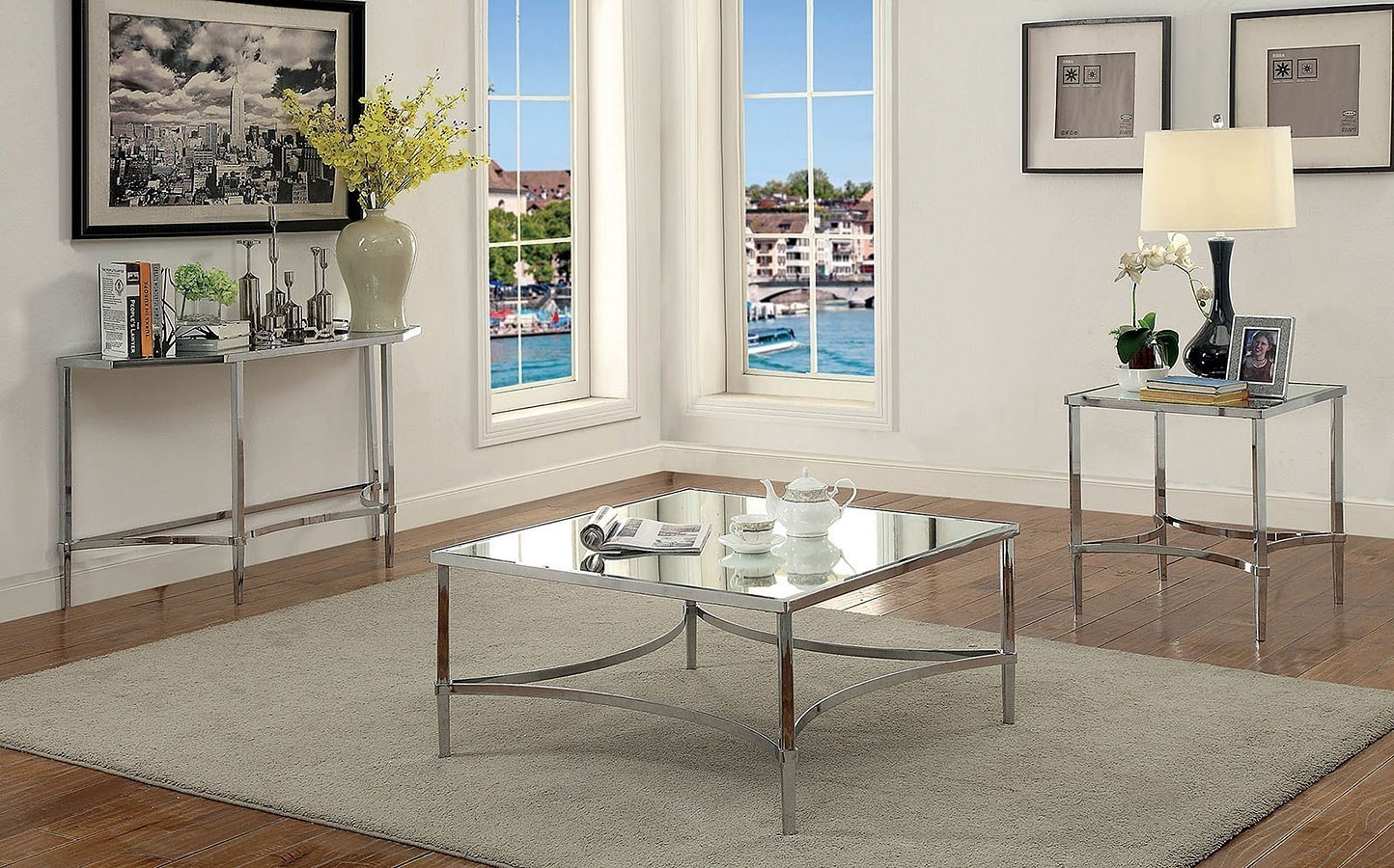 48 inch square glass coffee table