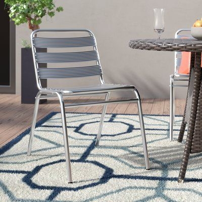 Nunez Commercial Stacking Patio Dining Chair