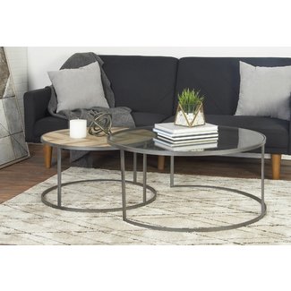 Orkney Contemporary 2 Piece Coffee Table Set