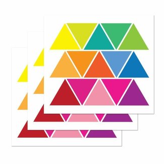 PARLAIM 45 Mod Multi-Color Triangle Wall Decals, Peel and Stick Eco-Friendly Reusable Wall Stickers with Gift Packaging for Kids Room,Living Room,Bedroom(3.4 x 3 inch)