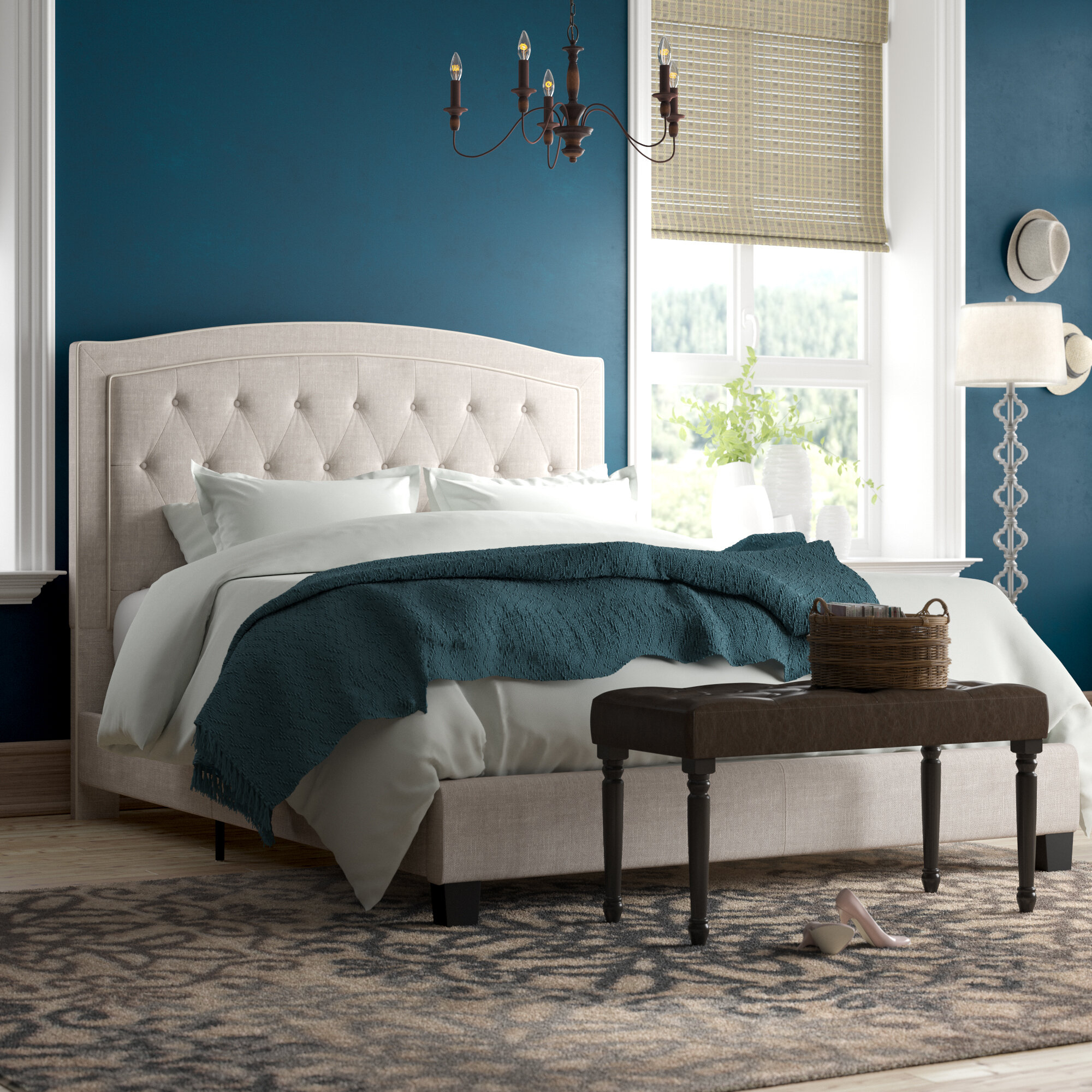 Cloer upholstered online standard bed