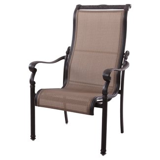 Patio Furniture Aluminum/Sling Chairs Dining High Back ...