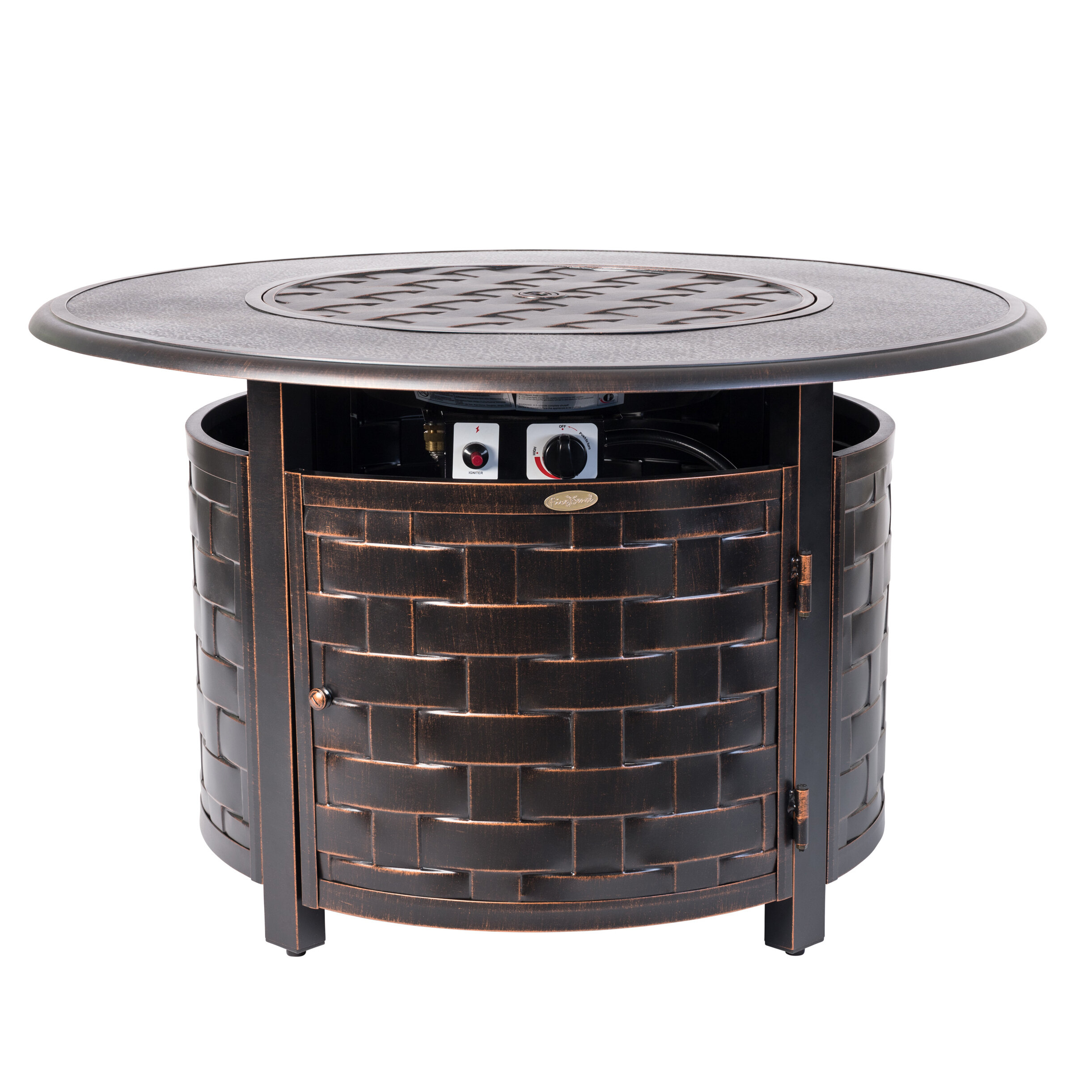 Perissa Aluminum Propane Fire Pit Table