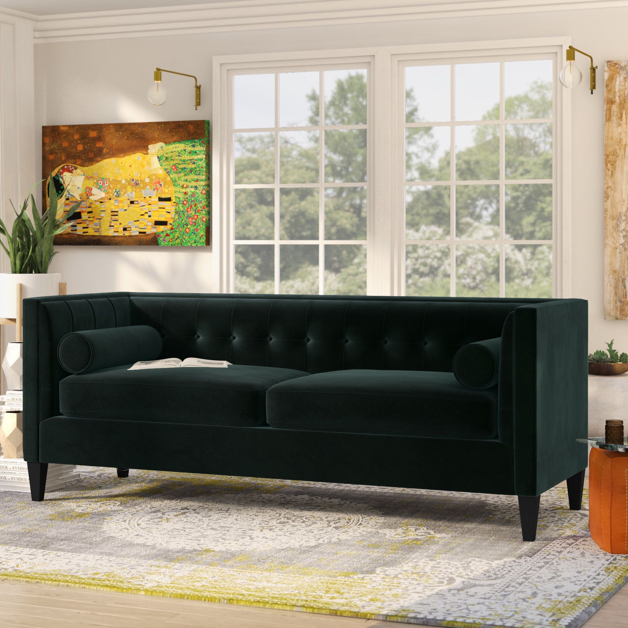 Pineview Tuxedo Chesterfield Sofa