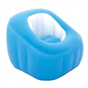 Prettyia Adult Folding Flocking Inflatable Sofa Lounger Chair Bean Bag Reading Rest Relaxing