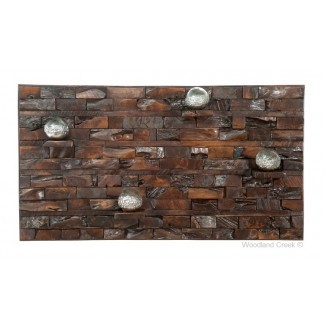 Reclaimed Wood Wall Art With Shelves, Ledgewood Wall Art