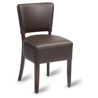 Restaurant chairs in walnut / cream or dark brown ...