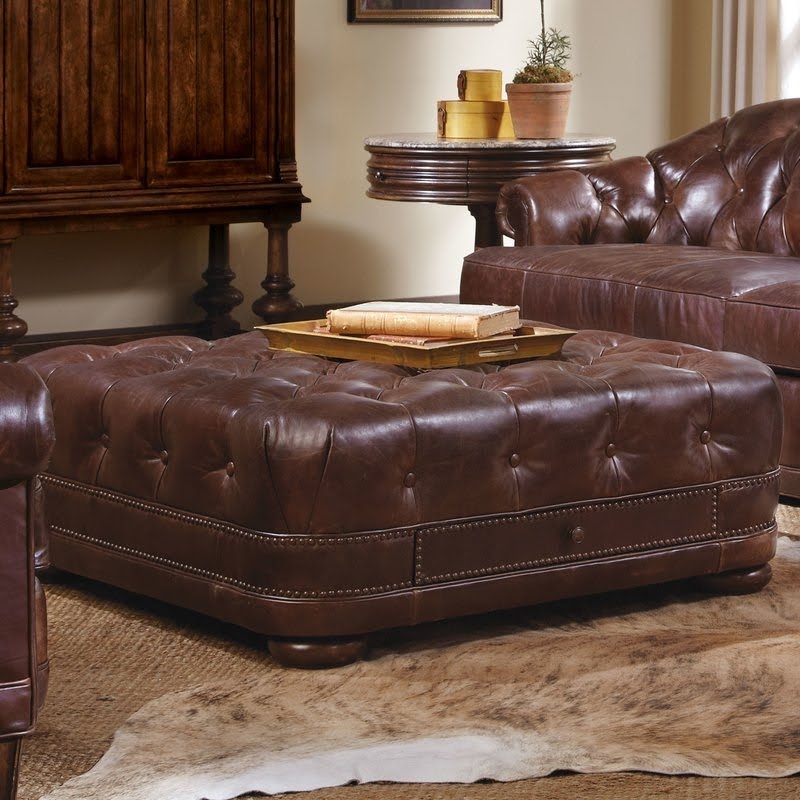 Leather Ottoman Coffee Table : Moe S Stamford Leather Ottoman Coffee Table In Brown Pk 1019 20 - The oh so practical brooklyn + max lincoln faux leather coffee table storage ottoman will be used as a coffee table, ottoman, and extra seat.