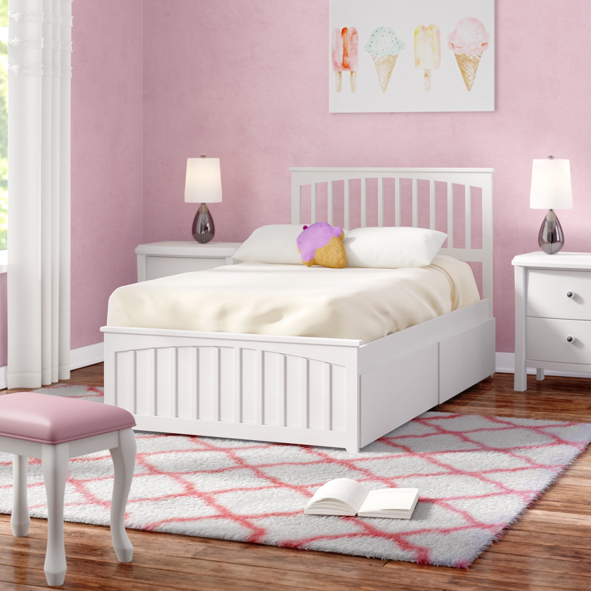Rhonda Platform Bed with Drawers