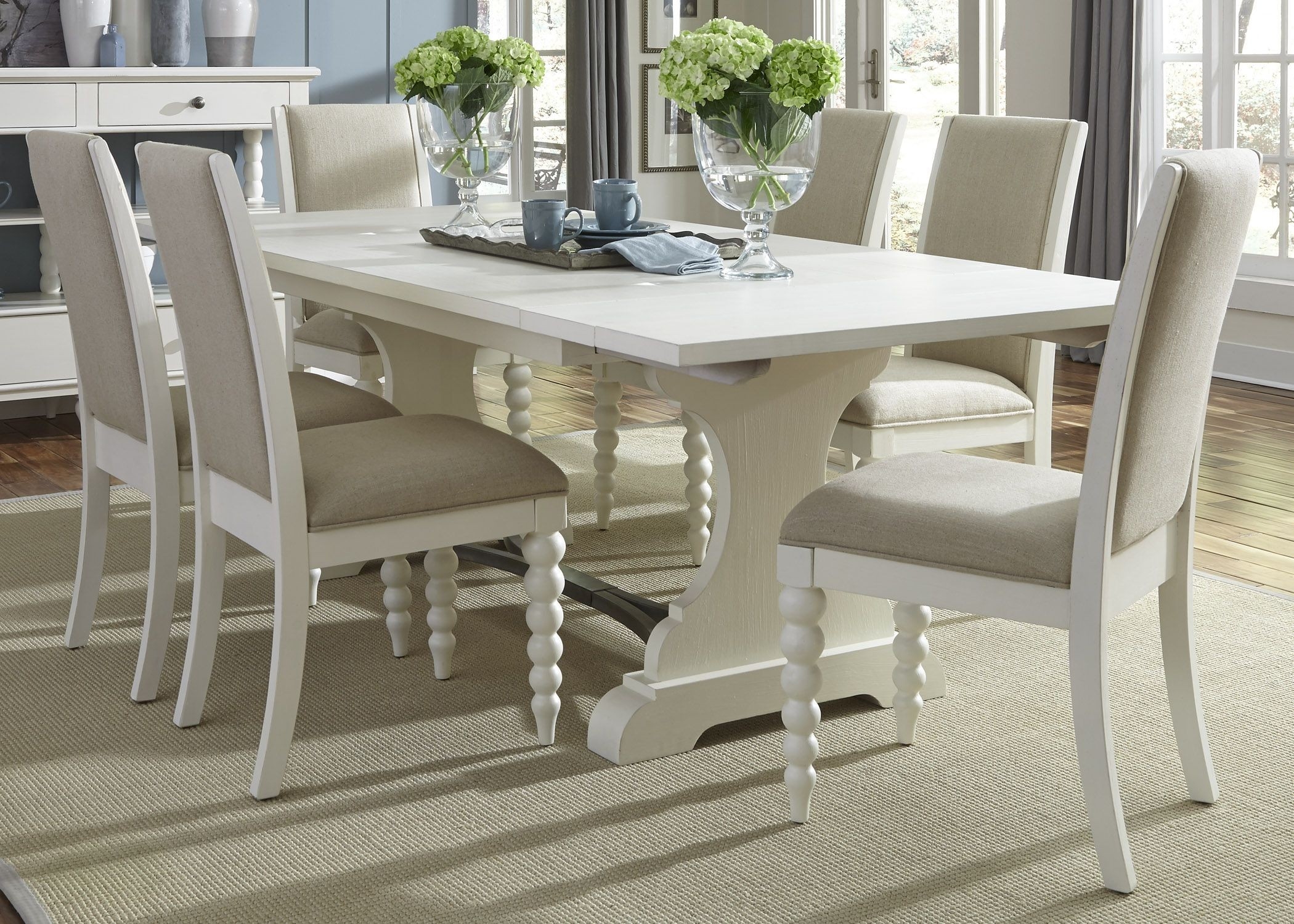 Cheap white discount dining table set