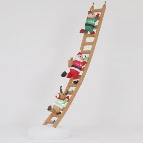 Santa Ladder Figurine