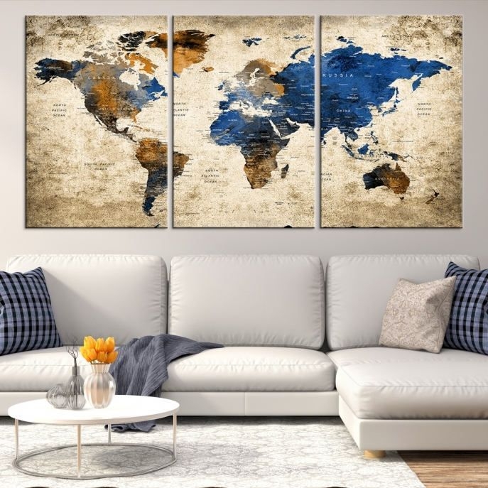 Sahlford Wall Art Panels Multi Earth Set of Two 
