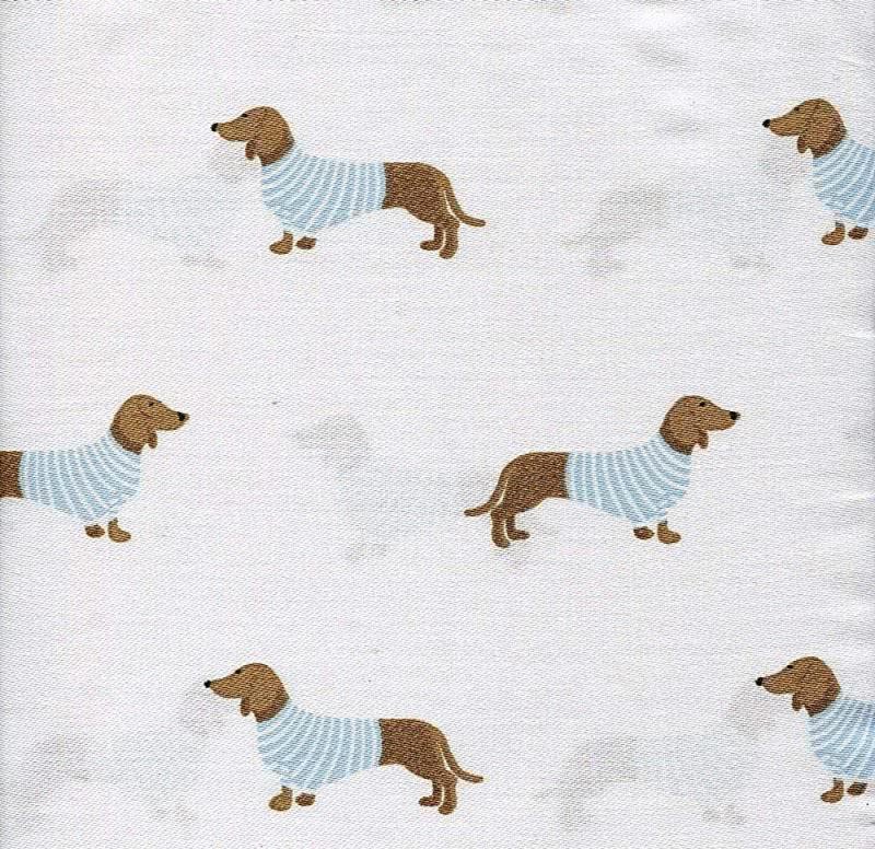 Set of Two 100% Cotton Dachshund in Sweater Standard Pillowcases