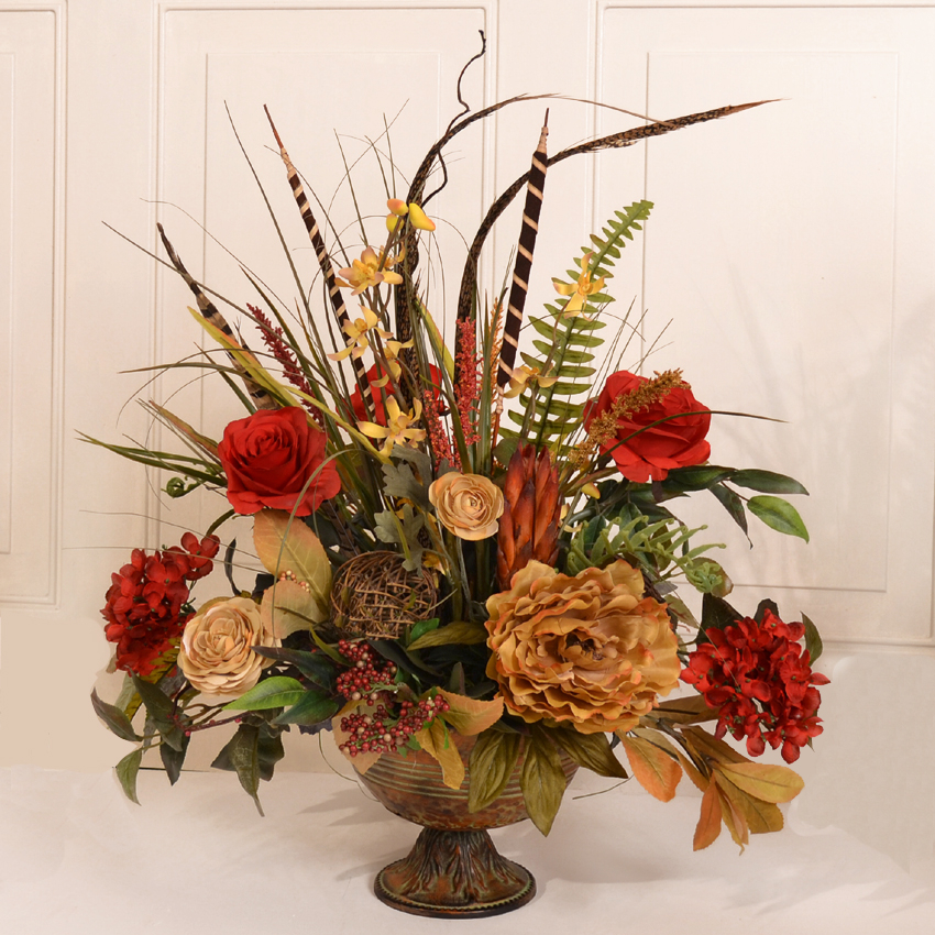 cheap silk floral arrangements