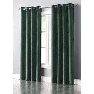 Slattery Solid Light Filtering Grommet Single Curtain Panel