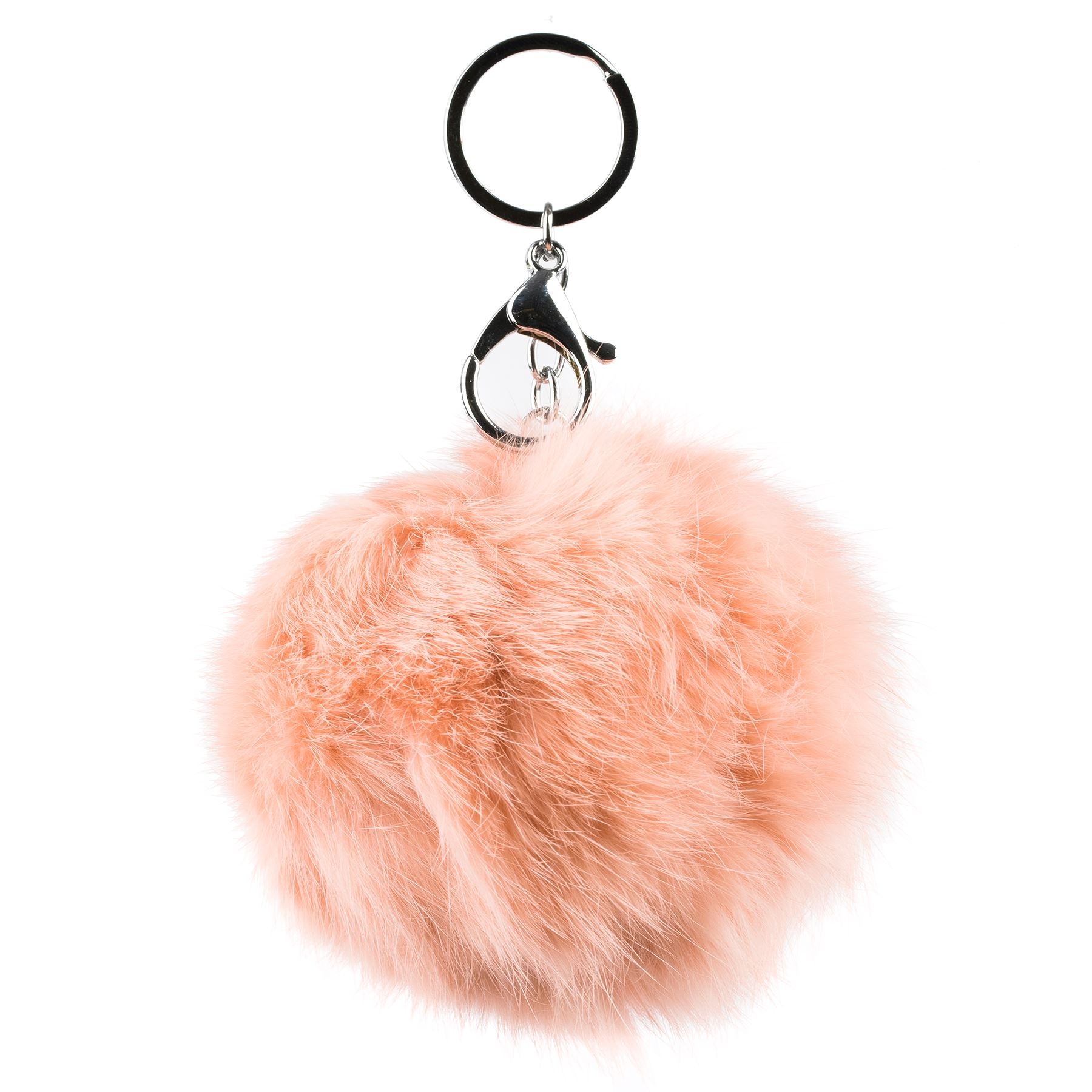 Soft Rabbit Fur Ball Pom Pom Keychain