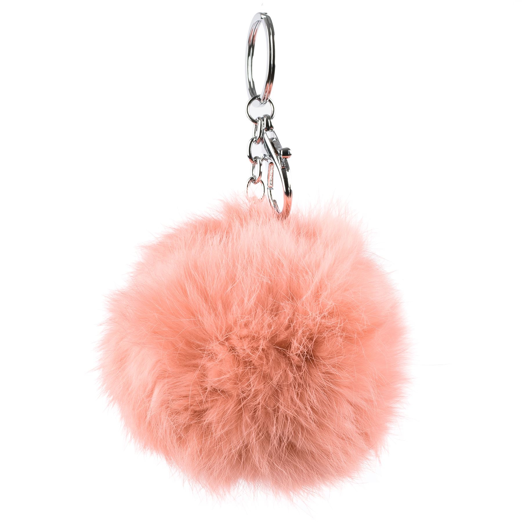 Soft Rabbit Fur Ball Pom Pom Keychain