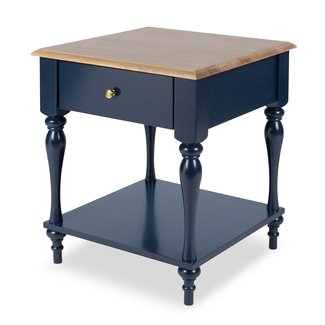 Sophia Wood Top 1 Drawer Nightstand