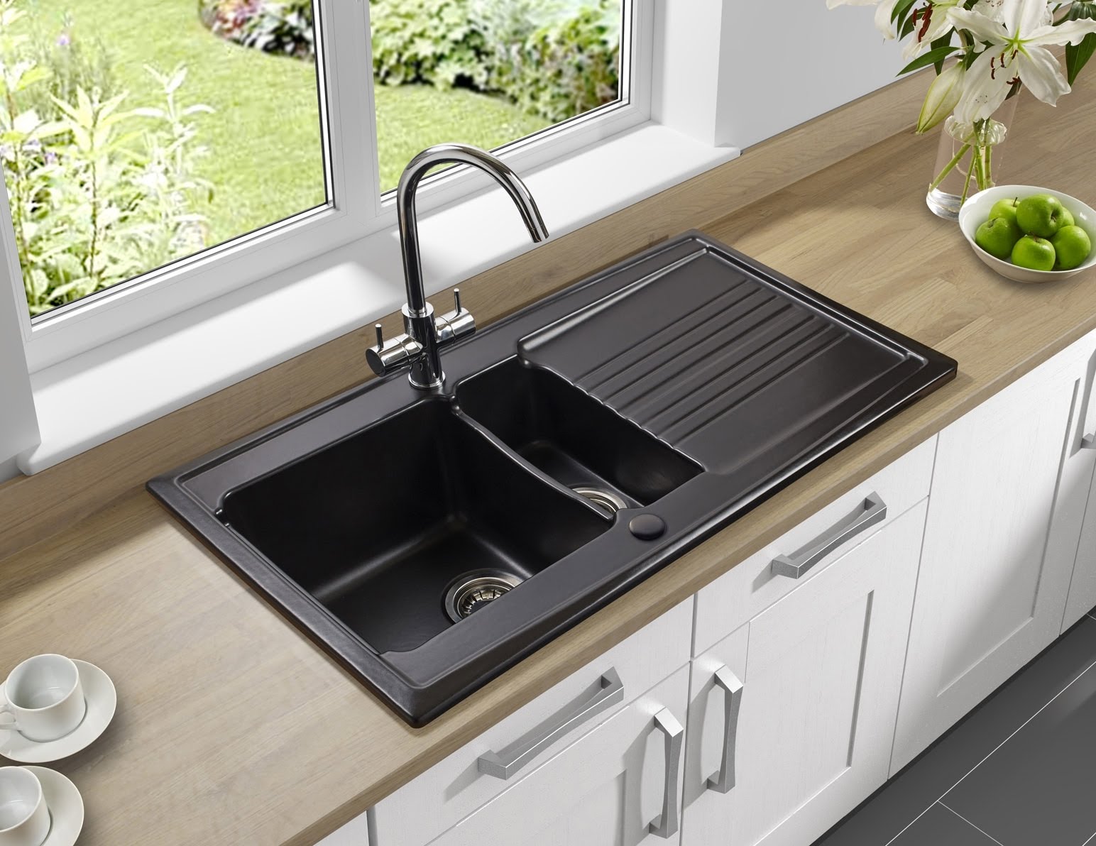 Stainless Steel Sink With Drainboard   VisualHunt