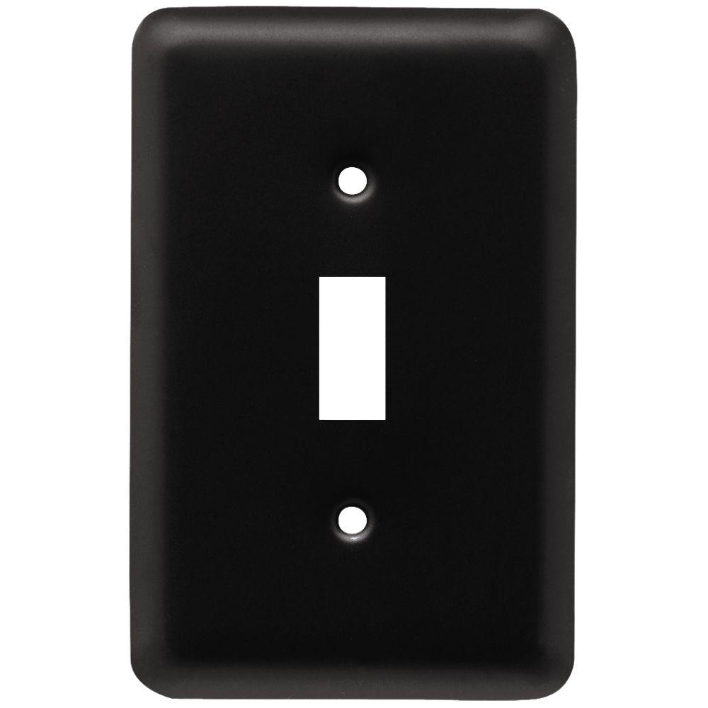 Stamped Round Single Switch Wall Plate