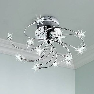 Starburst 27" Wide Ceiling Light Fixture - #16128 | Lamps