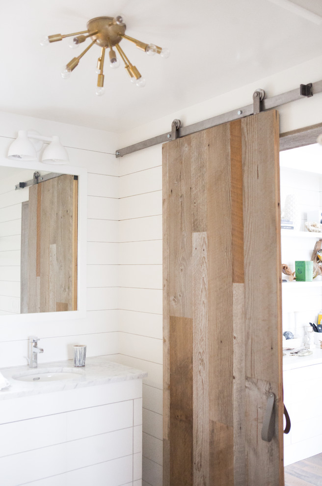 starburst light fixture bathroom transitional with ...