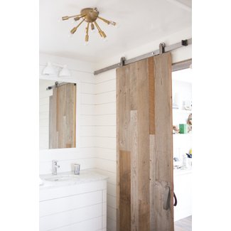 starburst light fixture bathroom transitional with ...