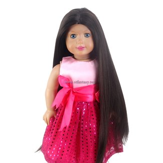 Lurrose 6pcs Doll Wig Doll Hair for Crafts Straight Wigs Americn Girl Dolls  Girls Toys Straight Human Hair Wigs Barberries Doll Hairpiece Do It