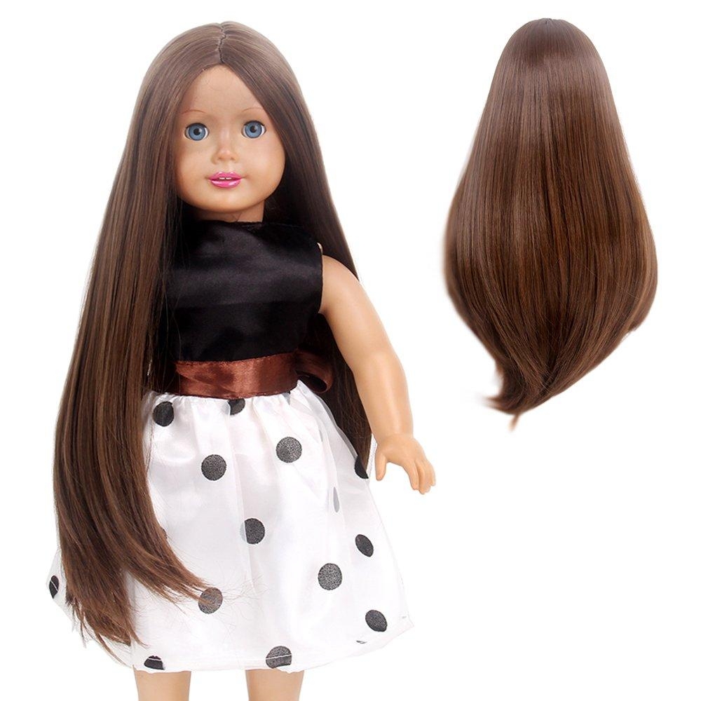 My life American Girl doll STORM Replacement Wigs for 18'' Dolls DIY Making Supplies Journey Gotz Heat resistant