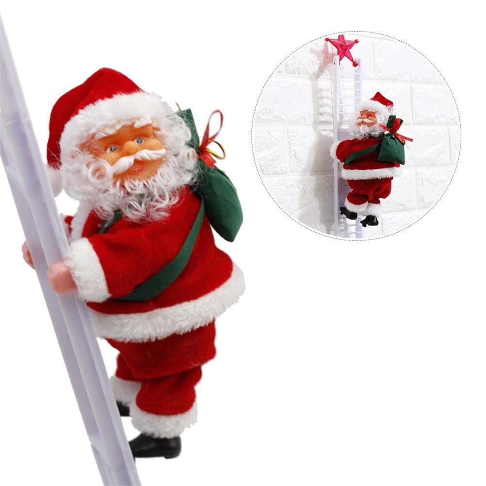 Details about  / AB/_ Christmas Santa Claus Climb Ladder Design Pendant Toy Xmas Tree Party Home S