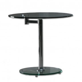 Swivel Round Glass End Table | Buy Glass End Tables