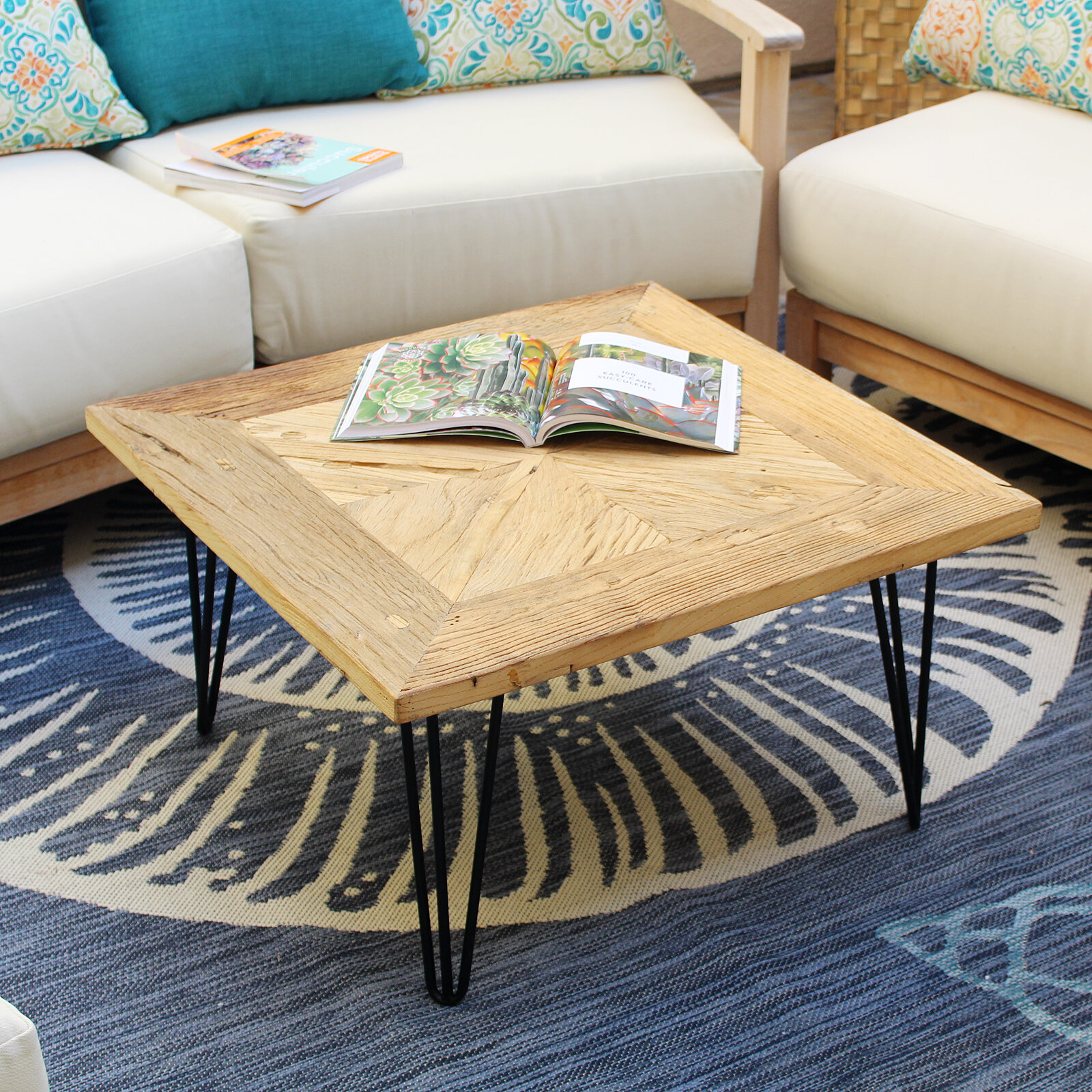 Tammi Square Old Elm Coffee Table