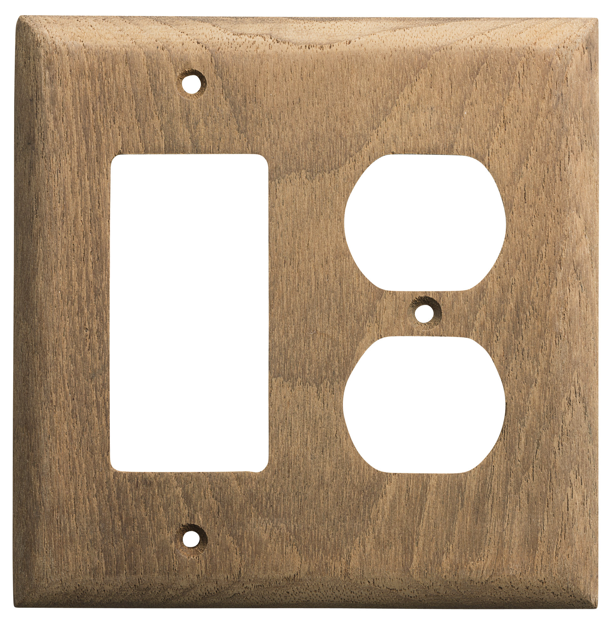 Teak Rocker Light Switch Cover