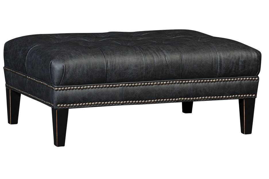 Leather Ottoman Coffee Table You Ll, 30 Inch Distressed Vegan Leather Tufted Coffee Table Ottoman