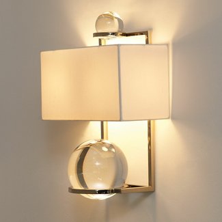 battery wall sconce crystal