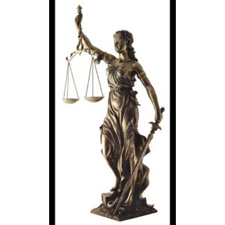 Top Collection 30" Large Lady Justice Statue in Cold Cast Bronze - Goddess of Law and Order Replica- Perfect for Law Firms Attorney Decor
