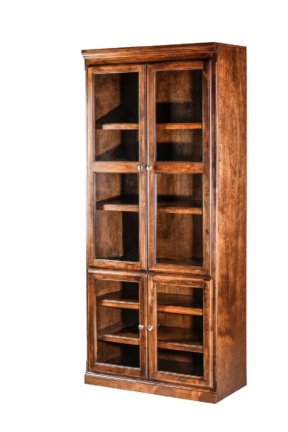 Bookcase With Glass Doors Visualhunt, Unfinished Wood Bookcase With Glass Doors And Drawers