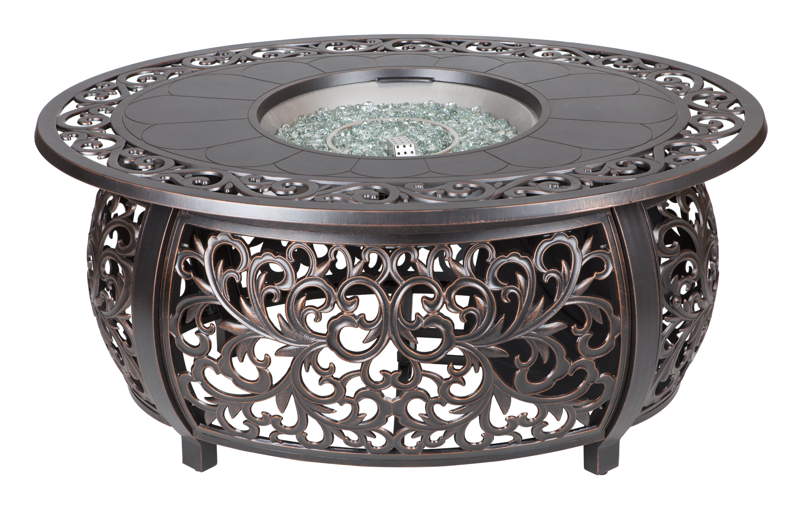 Toulon Aluminum Propane Fire Pit Table