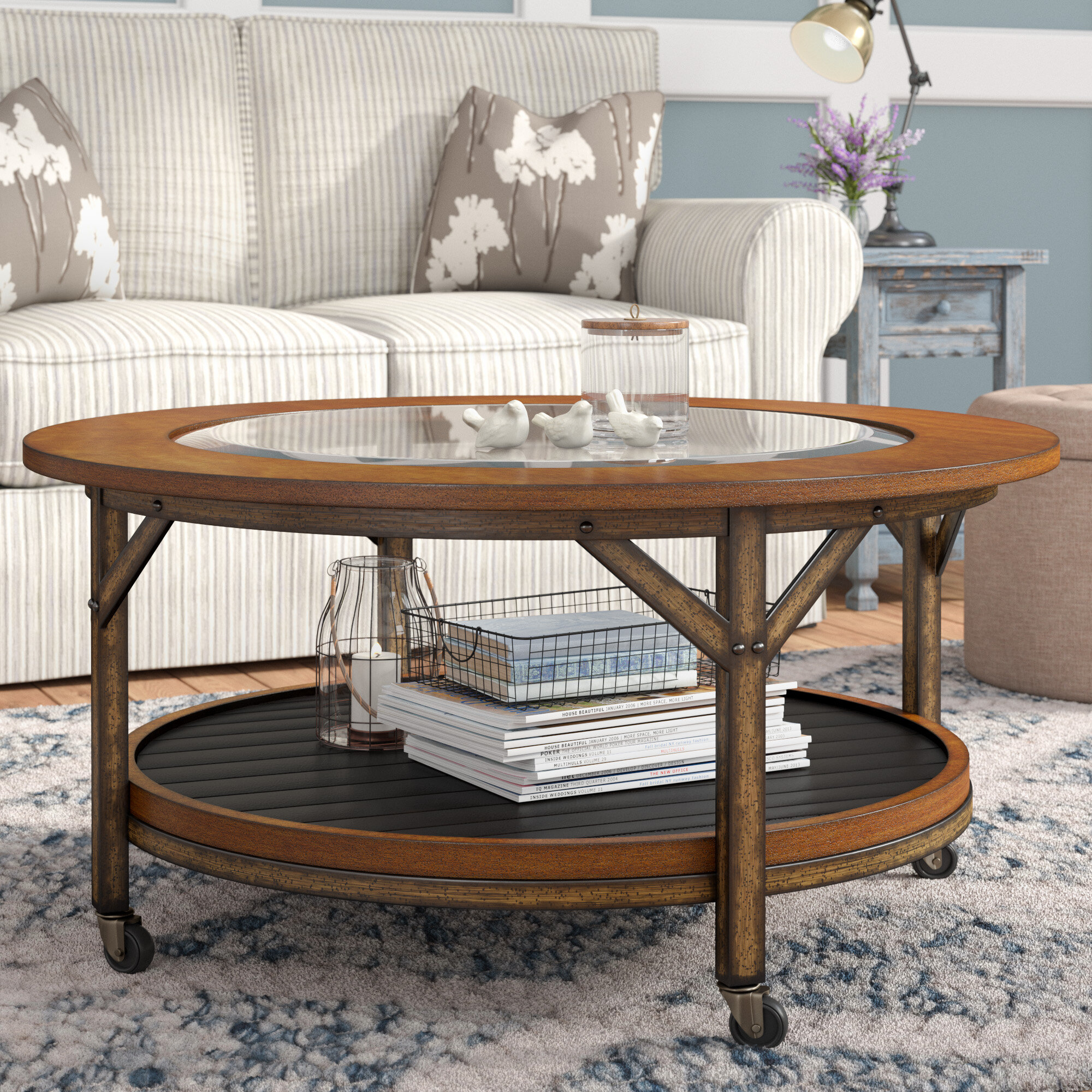 Coffee Table With Wheels - VisualHunt