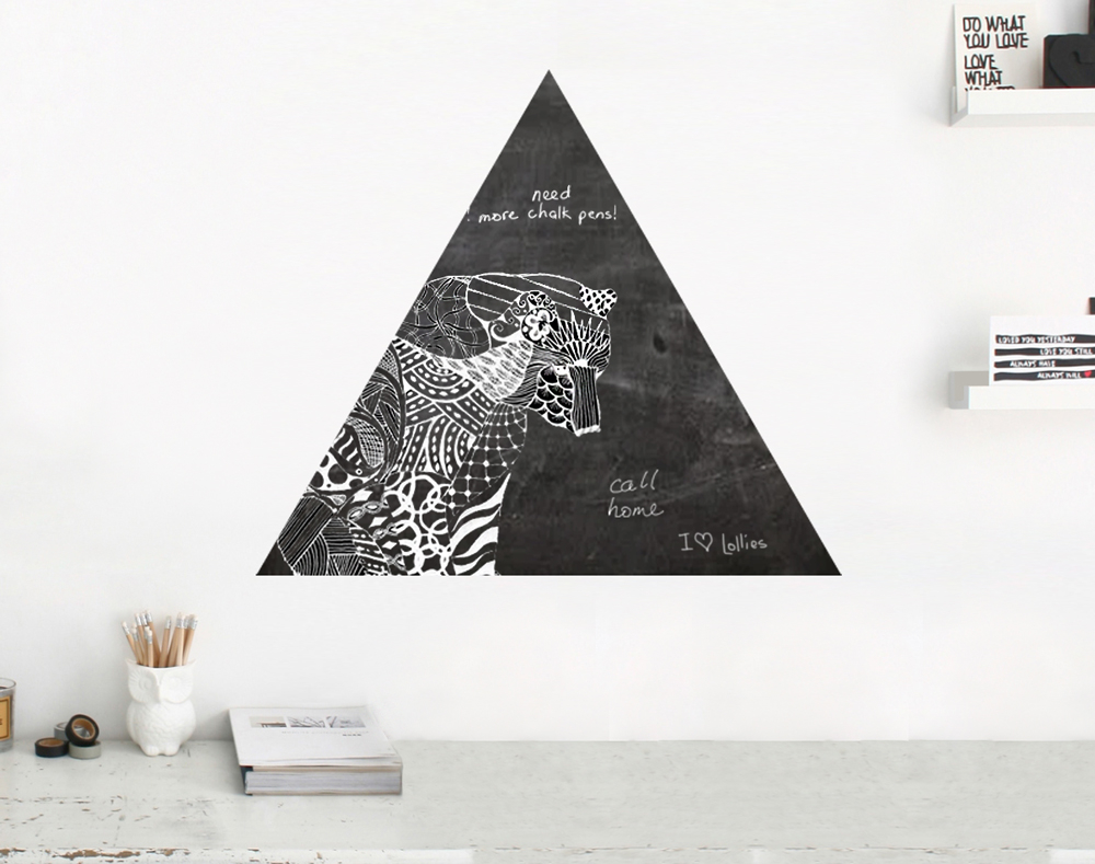Triangle Chalkboard – YOUR DECAL SHOP | NZ Designer Wall