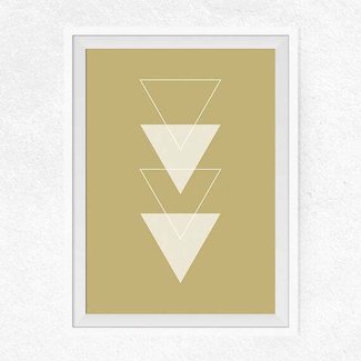 Triangle Wall Art Mustard Triangle Printable Mustard